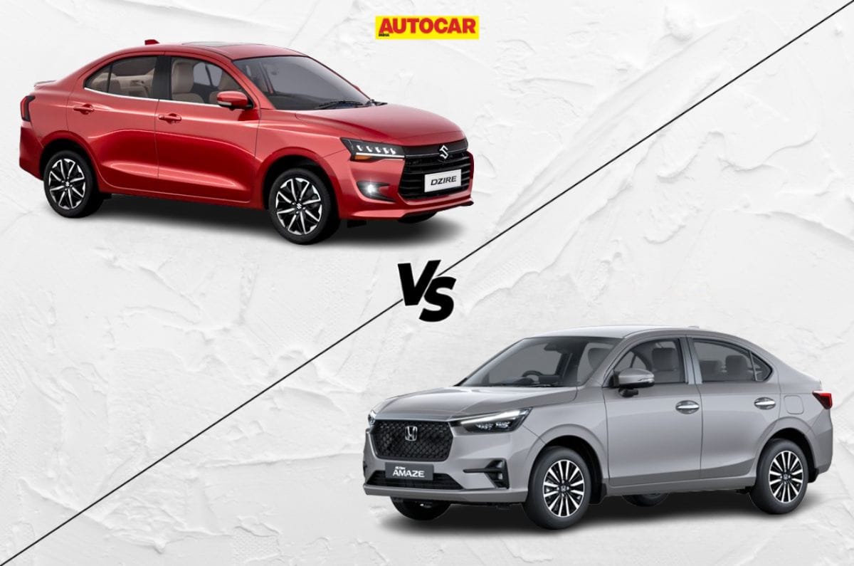 Maruti Dzire vs Honda Amaze: Top variants compared