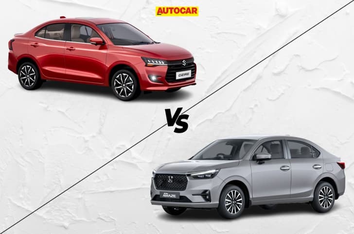 Maruti Dzire vs Honda Amaze: Top variants compared
