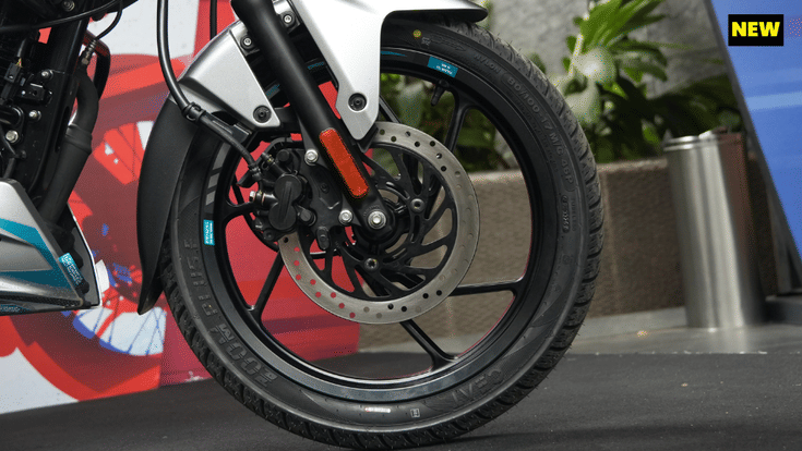 Front wheel right shot of the new Pulsar 125