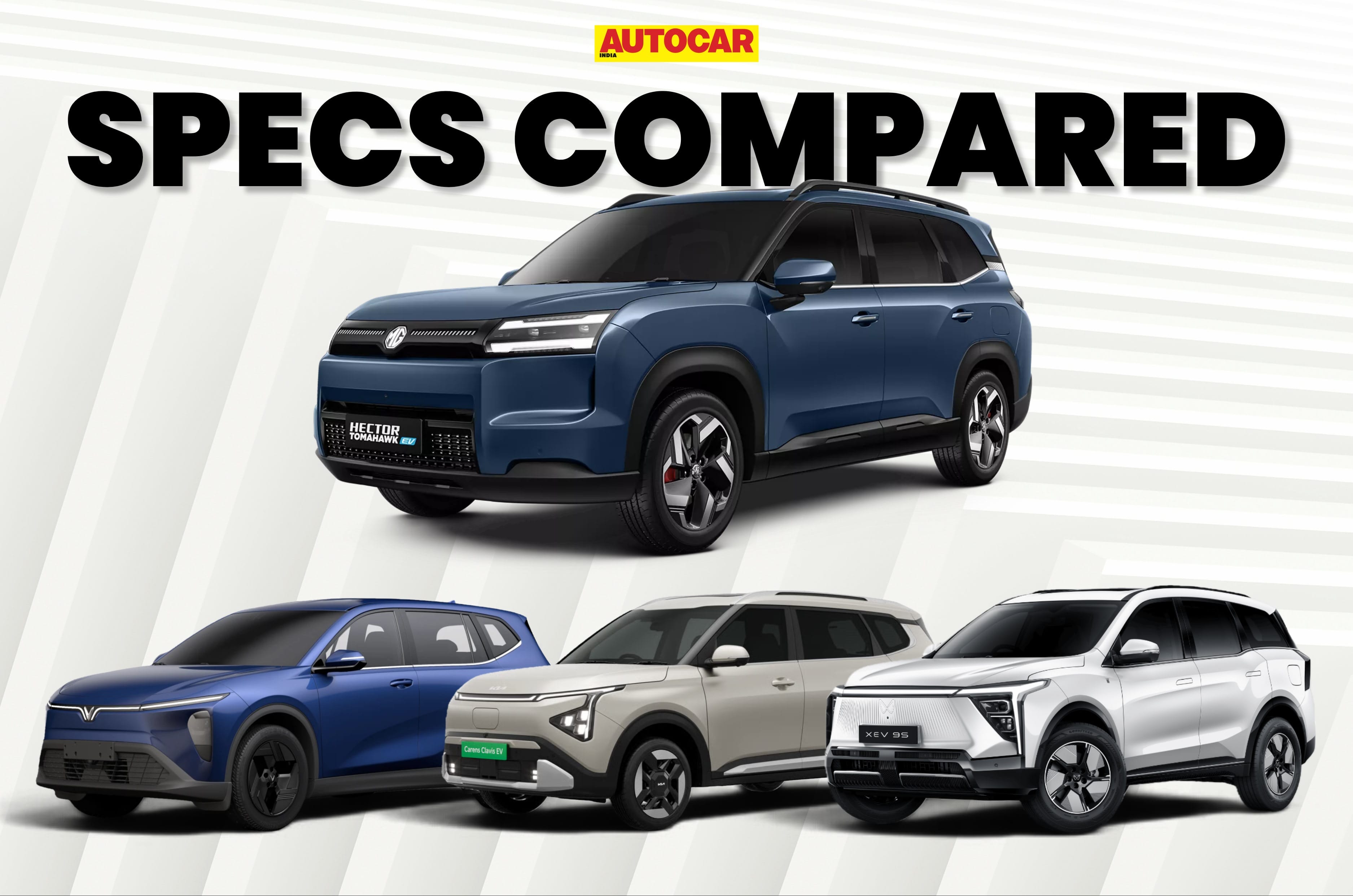 MG Hector Tomahawk EV 7-seater vs rivals