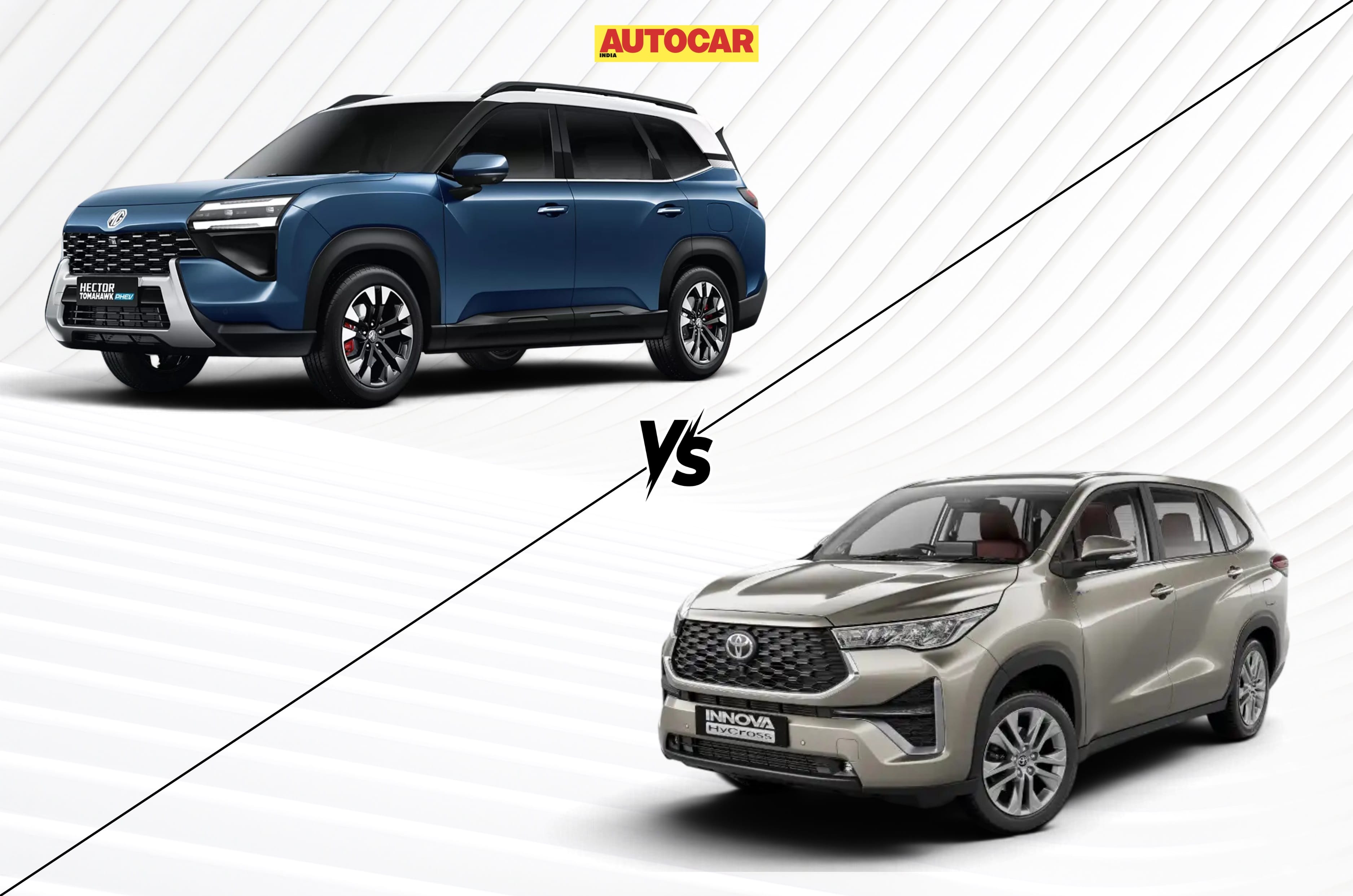 MG Hector Tomahawk PHEV vs Toyota Innova Hycross Hybrid