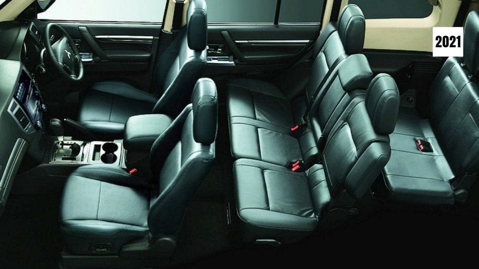 2021 Mitsubishi Pajero seating layout