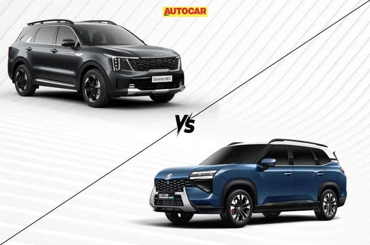 MG Hector Tomahawk PHEV and Kia Sorento PHEV quick comparison