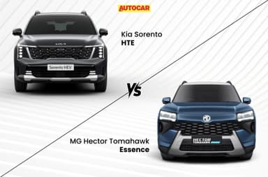 Kia Sorento base vs MG Hector Tomahawk PHEV top trim: Which offers better value?