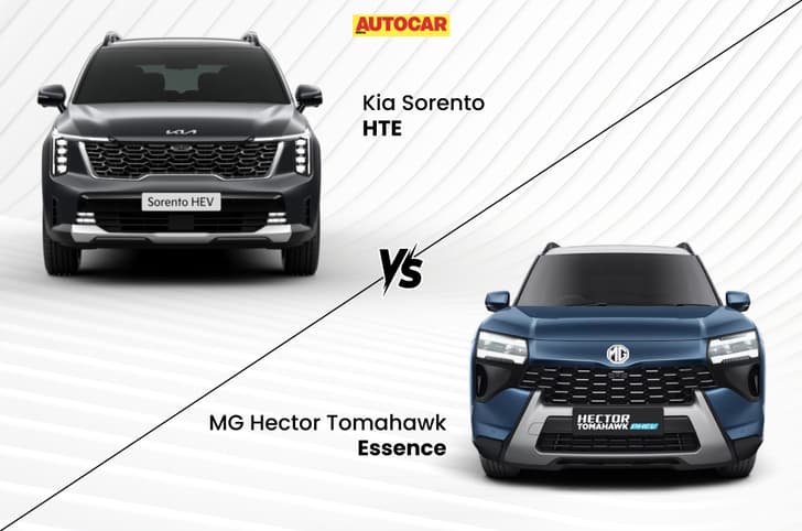Kia Sorento base vs MG Hector Tomahawk PHEV top trim Kia Sorento base vs MG Hector Tomahawk PHEV top trim
