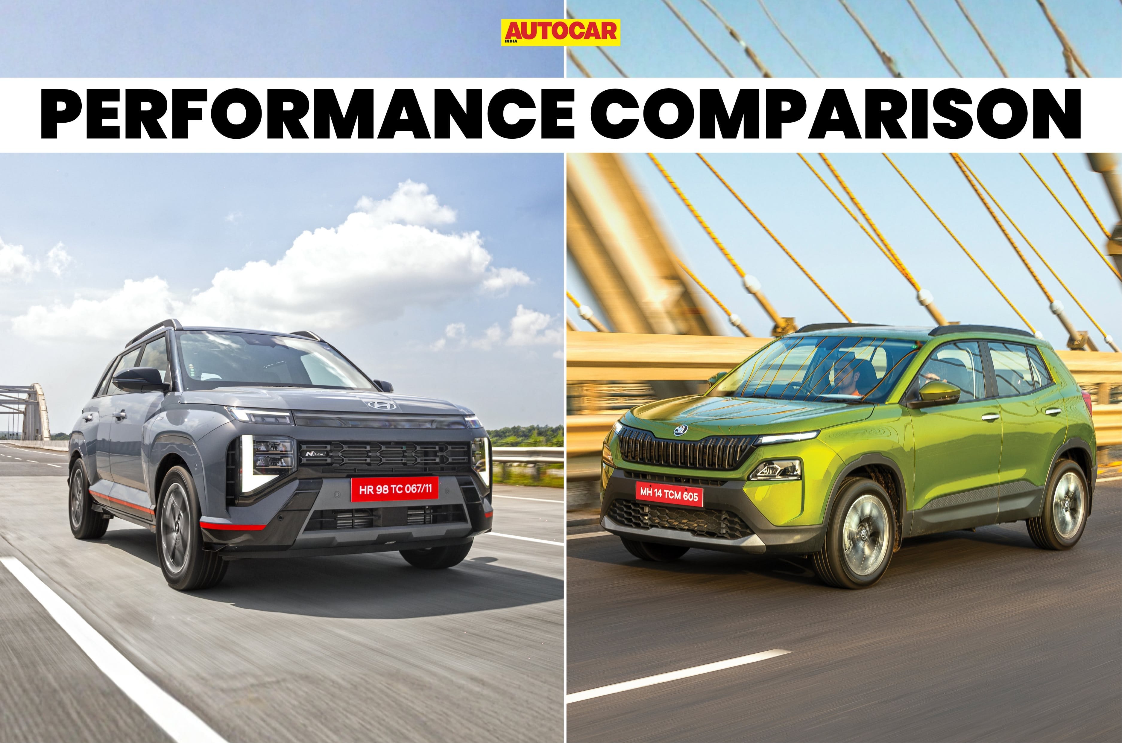 Hyundai Venue N Line vs Skoda Kylaq performance comparison