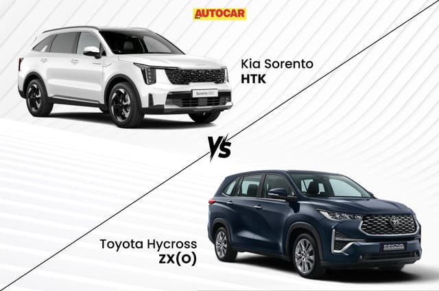 Kia Sorento HTK vs Toyota Innova Hycross ZX(O): Which one offers better value?