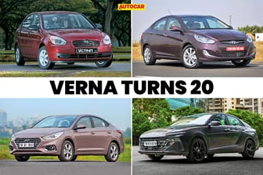 Taking a look at 20 years of the Hyundai Verna in India