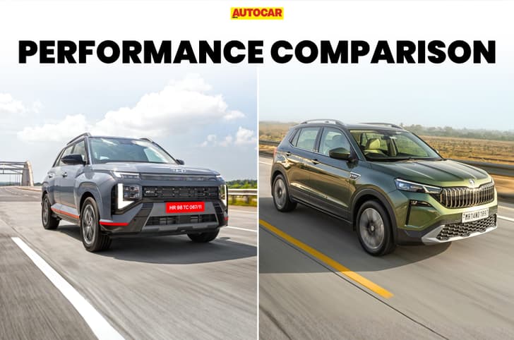 Hyundai Venue N Line vs Skoda Kushaq 1.0 TGDi-AT performance compared