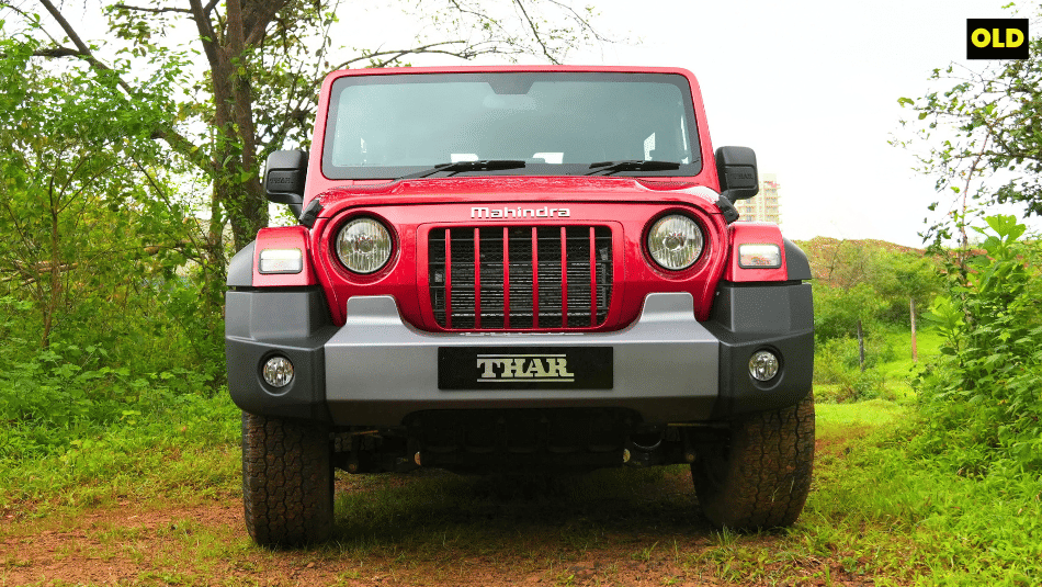 Old Mahindra Thar front