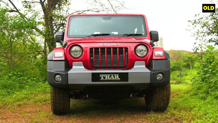 Old Mahindra Thar front