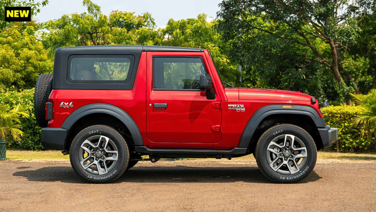 New Mahindra Thar OG side