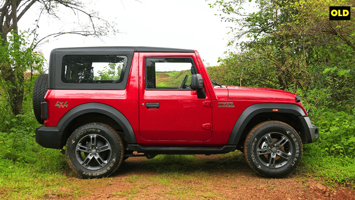 Old Mahindra Thar side