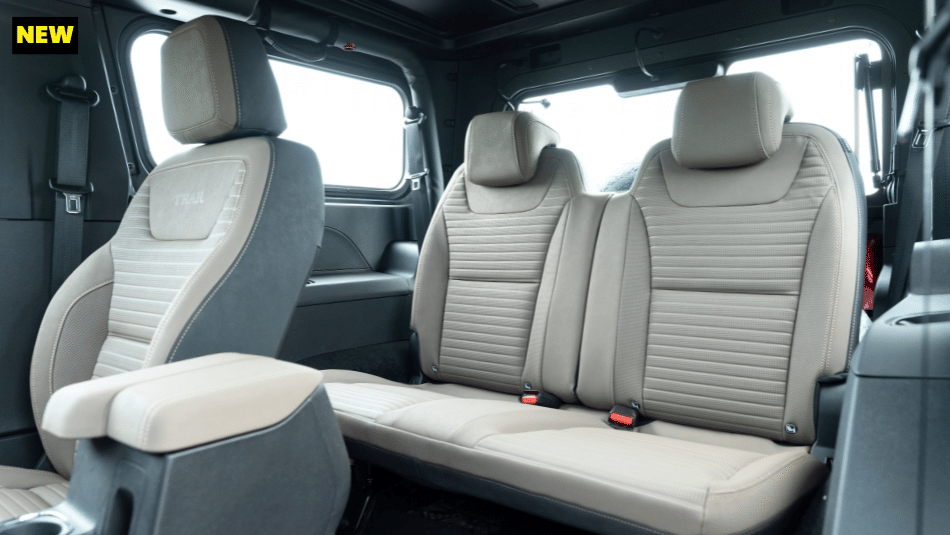 New Mahindra Thar OG rear seats