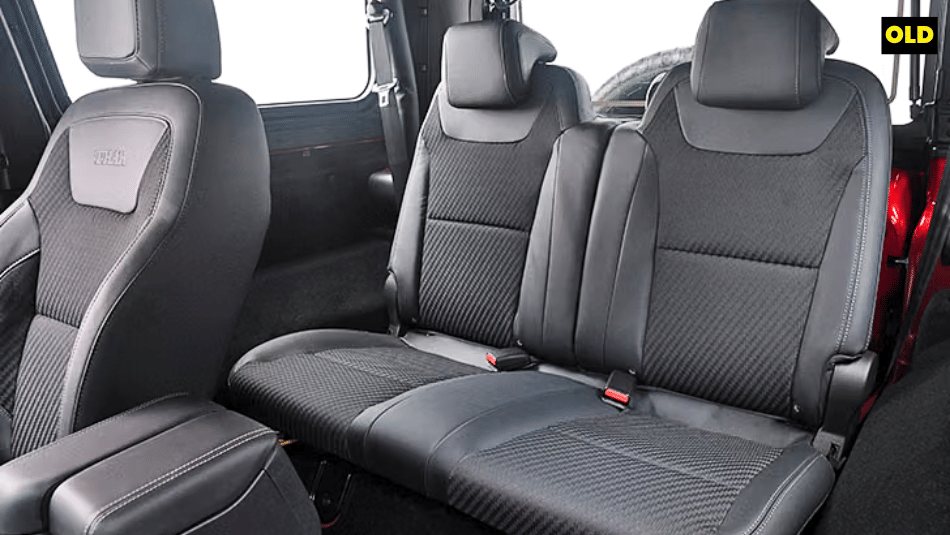 Old Mahindra Thar rear seats