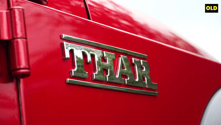 Old Mahindra Thar badge