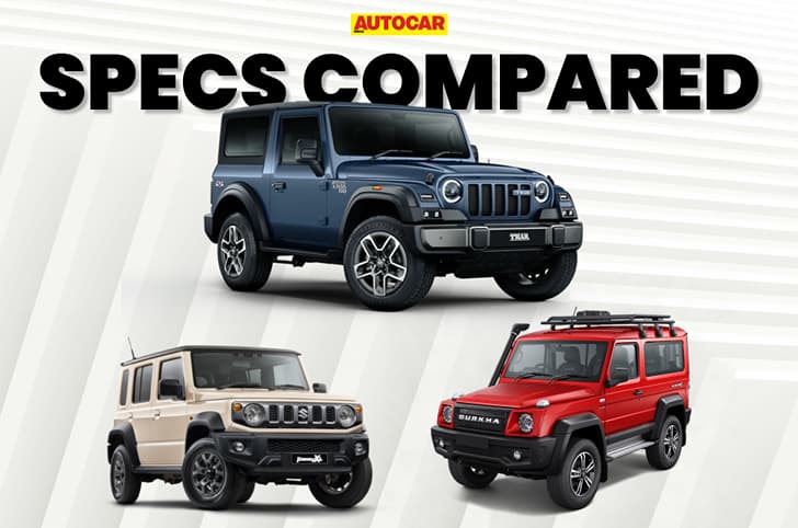 Mahindra Thar OG vs rivals price, spec comparison
