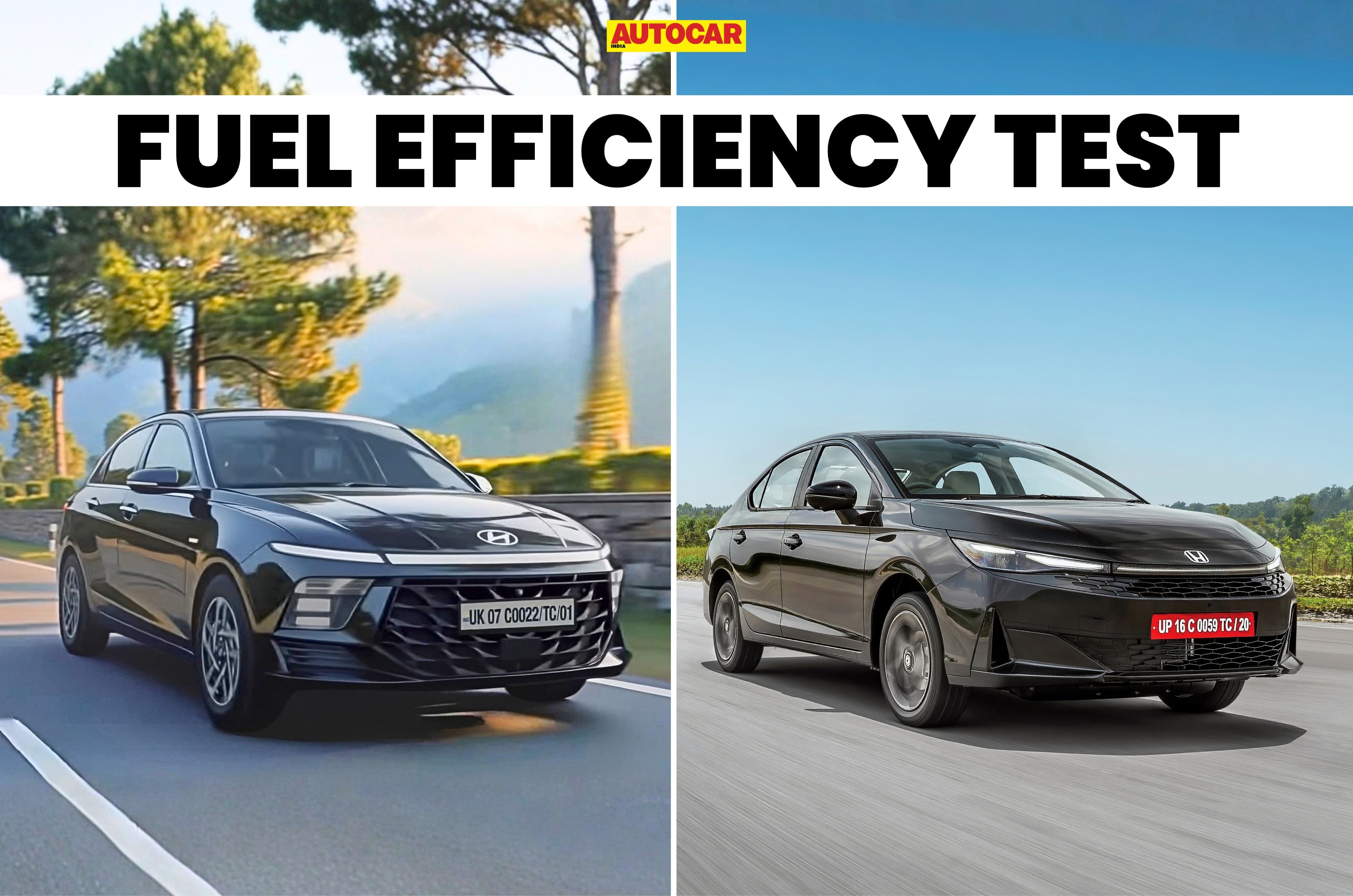 Hyundai Verna vs Honda City petrol CVT mileage compared