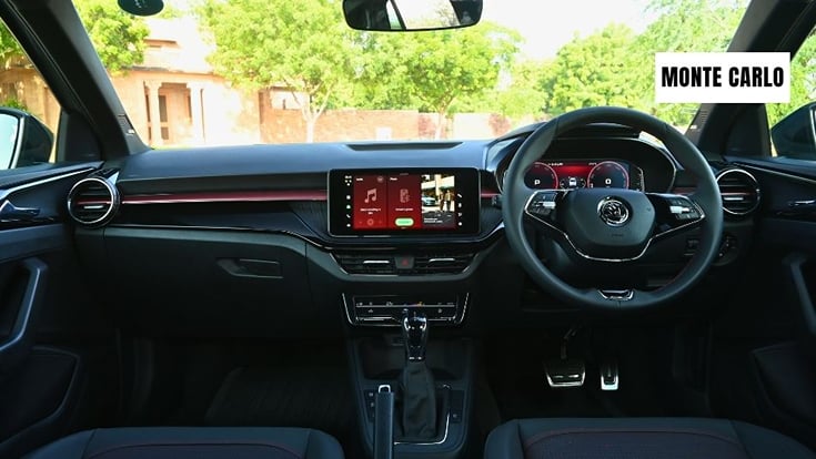 2026 Skoda Slavia Monte Carlo interior 2026 Skoda Slavia Monte Carlo interior