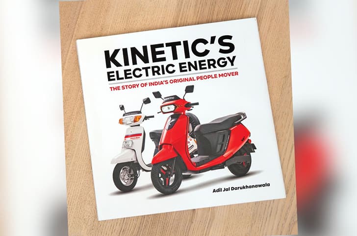 Kinetic's Electric Energy coffee table book on coffee table