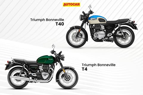 Triumph Bonneville T40 vs Bonneville T4: Price and differences explained