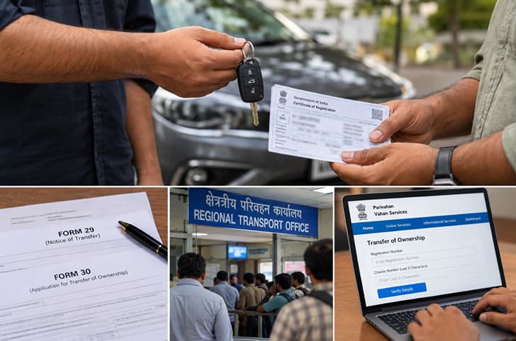 How to transfer vehicle ownership in India