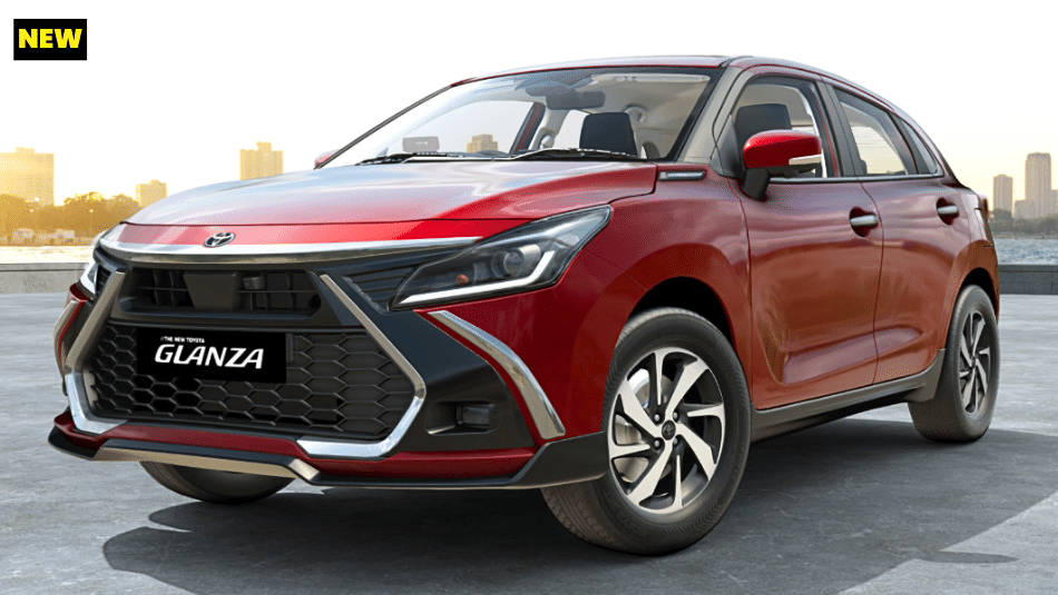 New Toyota Glanza front quarter