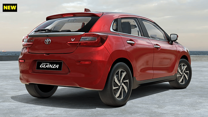 New Toyota Glanza rear quarter