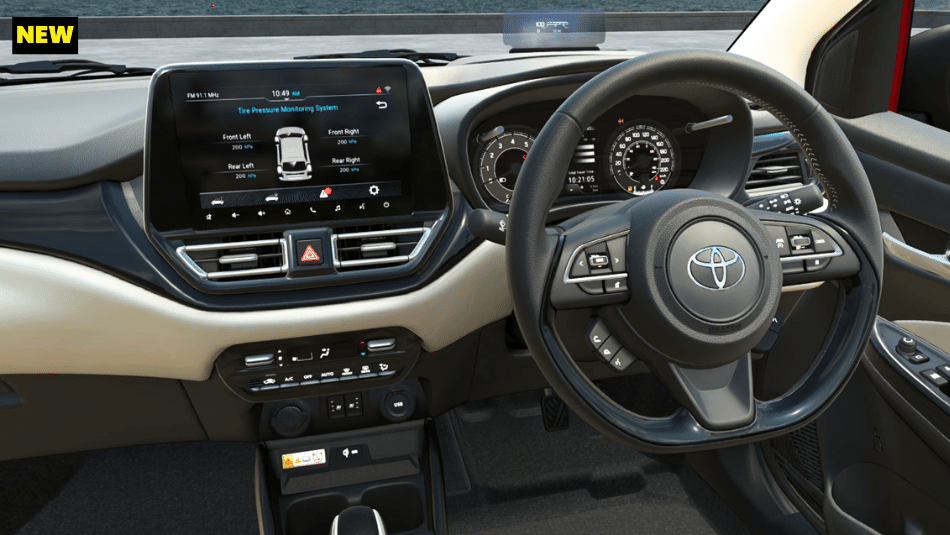 New Toyota Glanza interior
