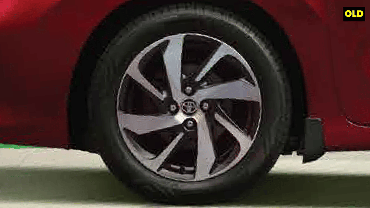 Old Toyota Glanza wheels