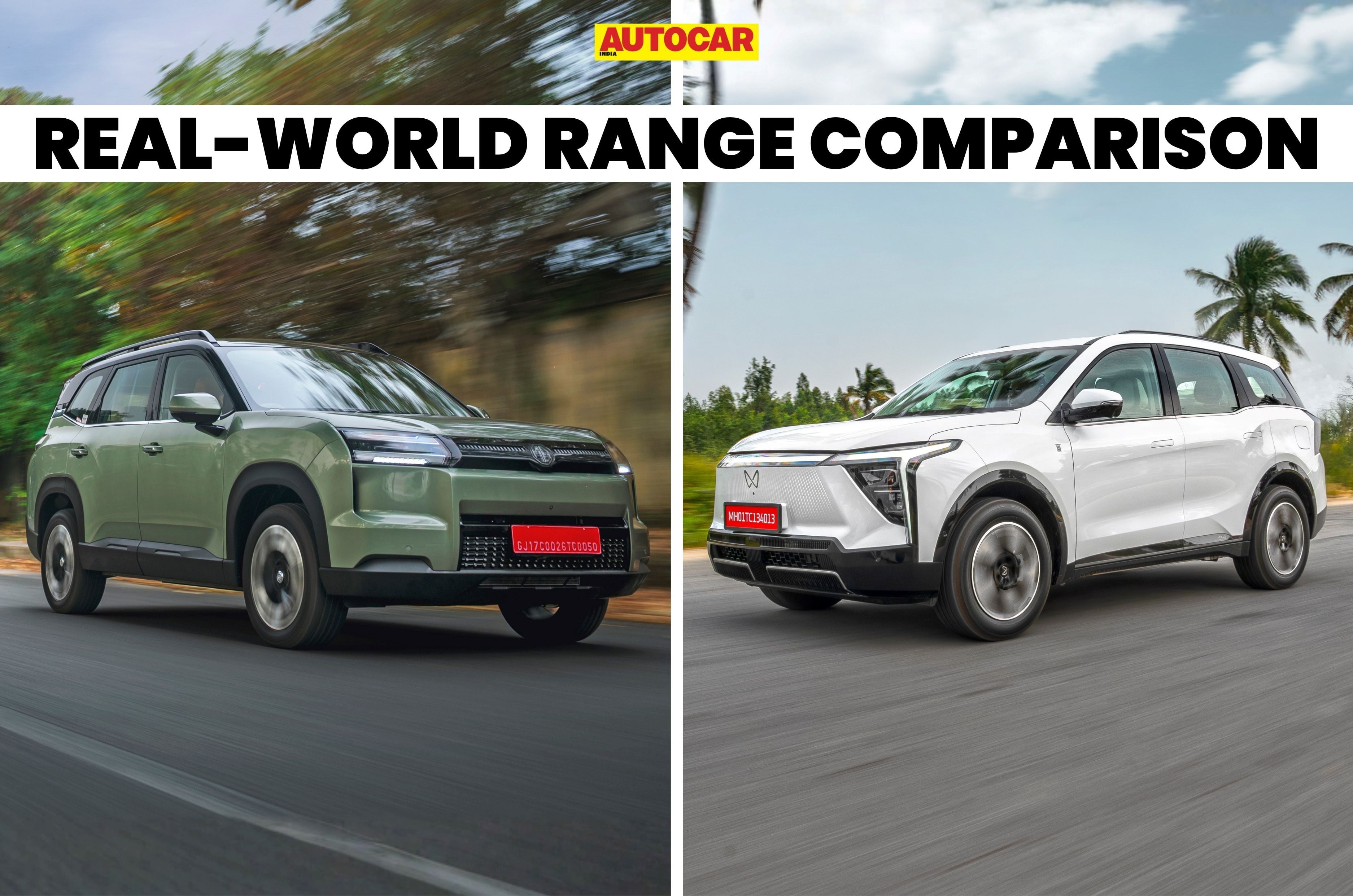 MG Hector Tomahawk EV vs Mahindra XEV 9S real-world range compared