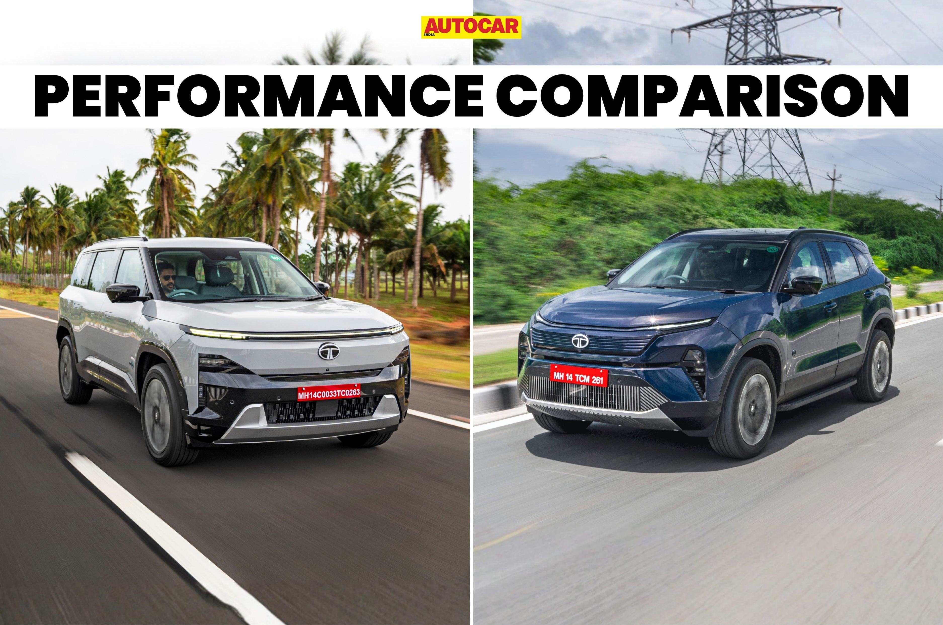 Tata Sierra EV AWD vs Harrier EV AWD performance comparison