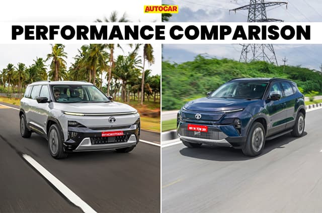 Tata Sierra EV AWD vs Harrier EV AWD: Performance comparison