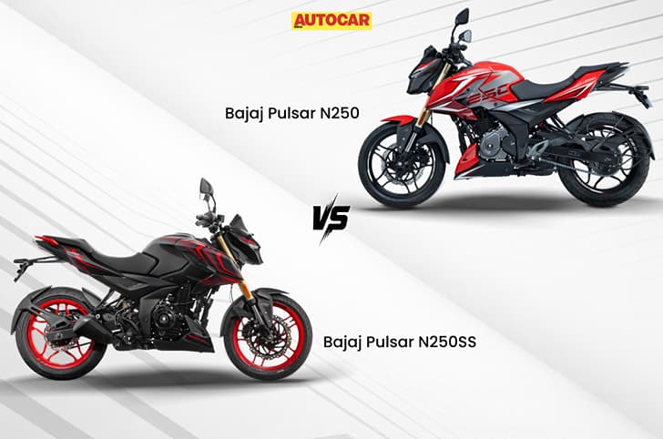 Bajaj Pulsar N250 vs N250SS graphic