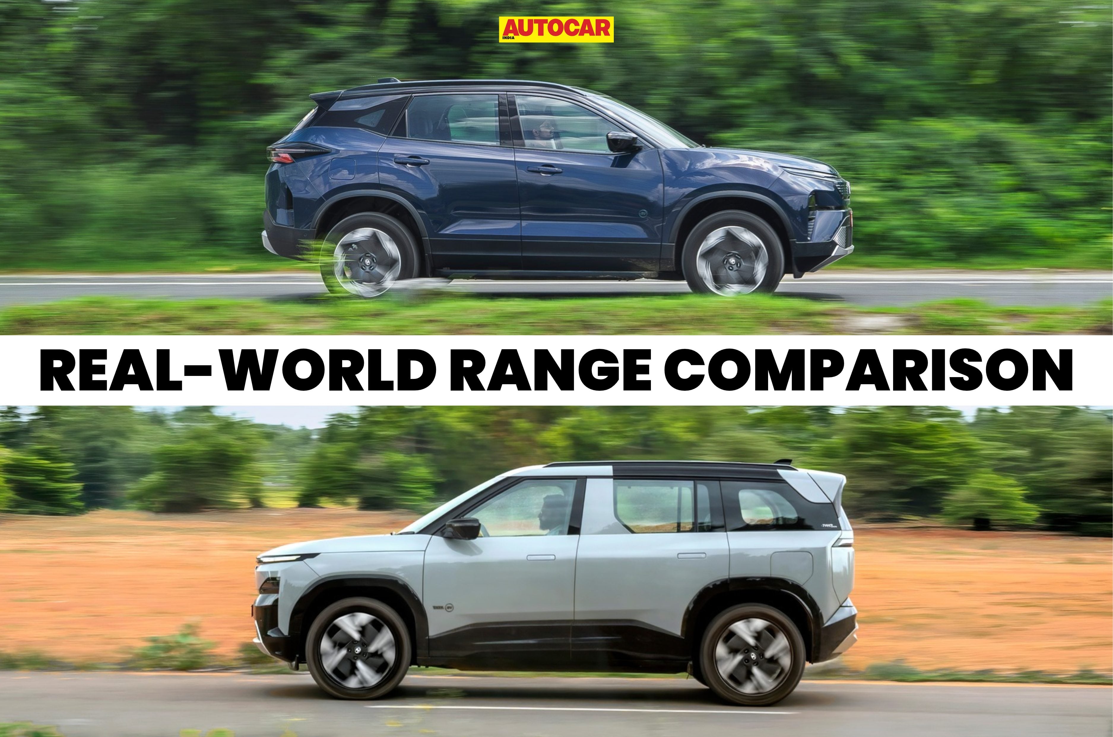 Tata Sierra EV AWD vs Harrier EV AWD: Real-world range compared