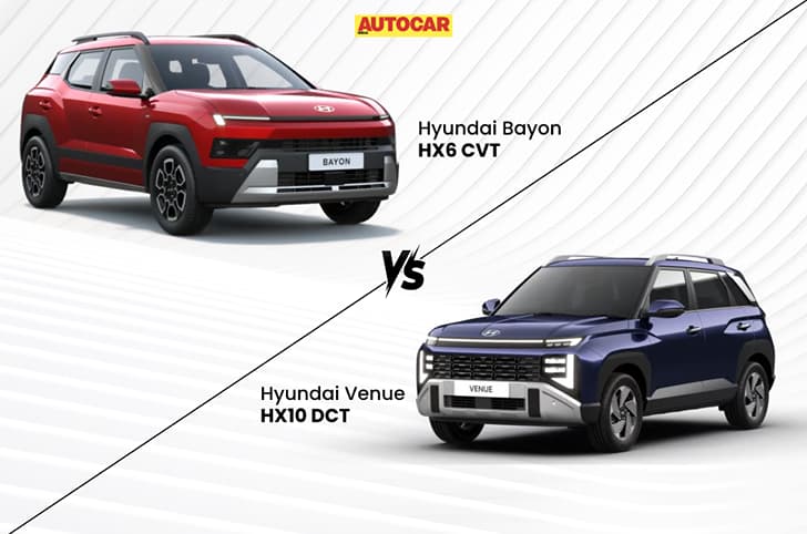 Hyundai Bayon mid-spec vs Hyundai Venue top spec