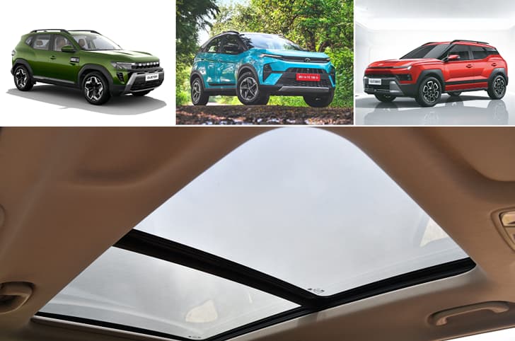10 cheapest cars with panoramic sunroof in India