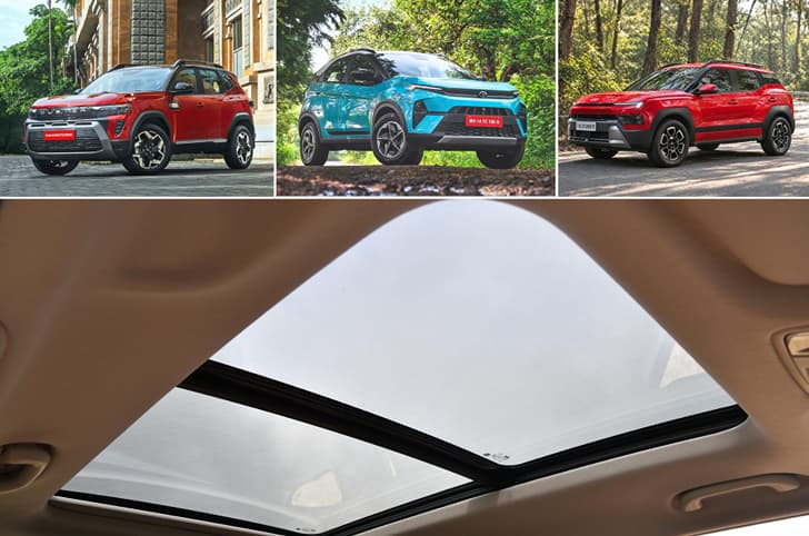 10 cheapest cars with panoramic sunroof in India