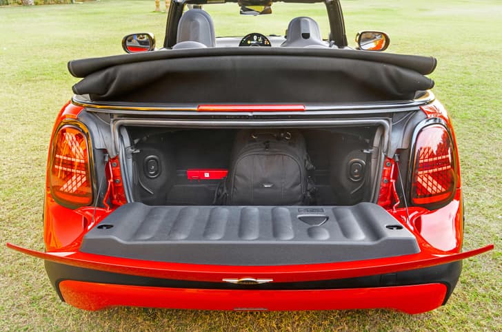 Mini Cooper S Convertible boot space