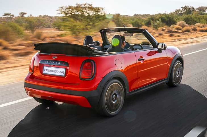 Mini Cooper S Convertible driving