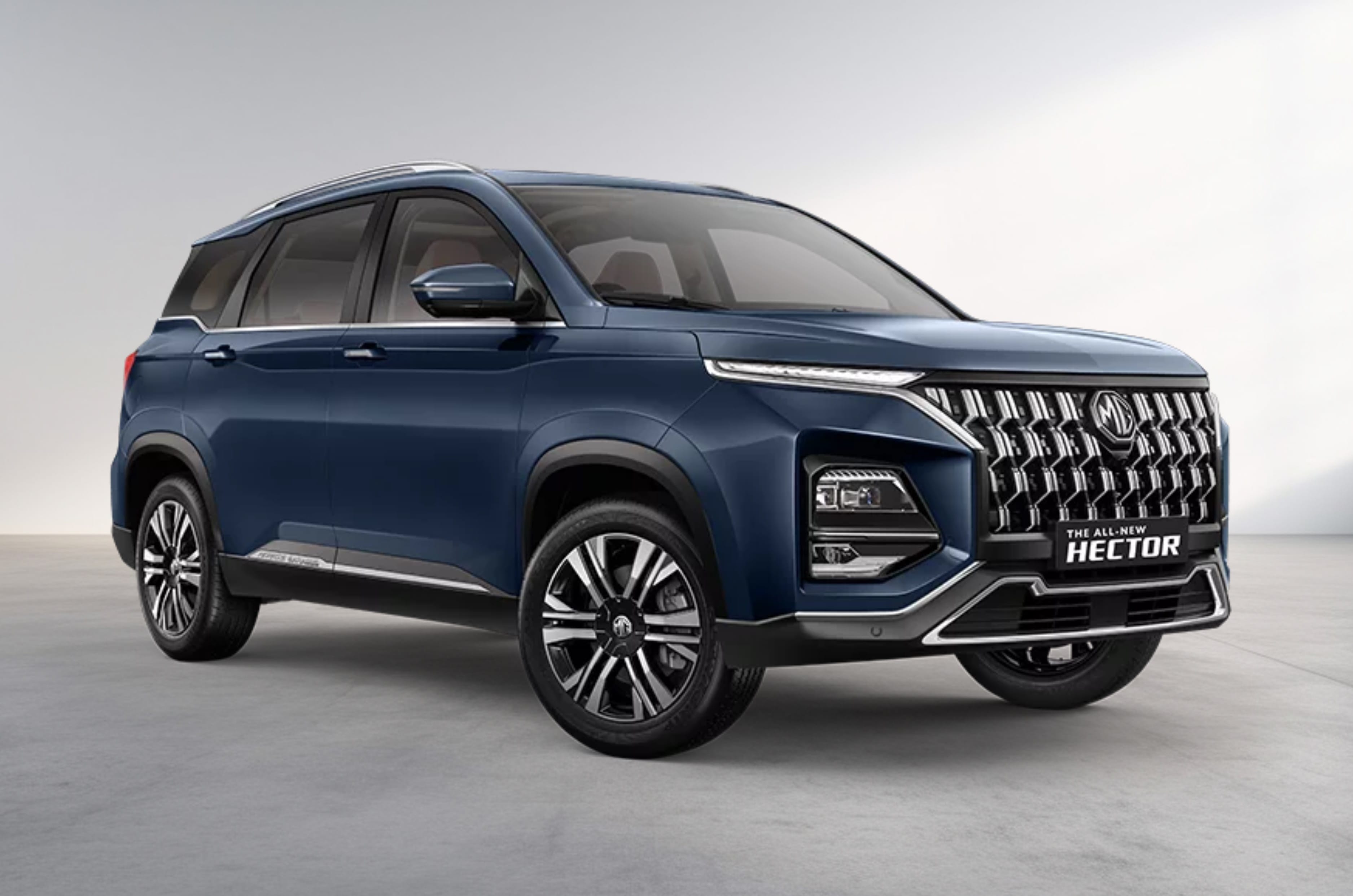 The MG Hector in Celadon Blue