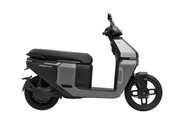 TVS Orbiter Lunar Grey side profile shot