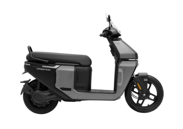 TVS Orbiter Cosmic Titanium side profile shot