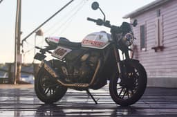 Triumph Tracker 400 right front three quarter