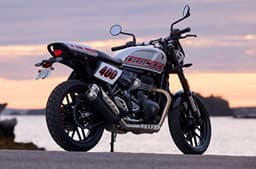 Triumph Tracker 400 rear three quarter