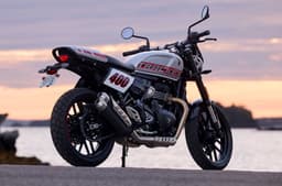 Triumph Tracker 400 rear three quarter