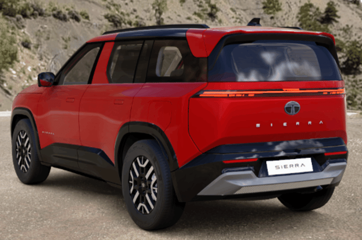 Tata Sierra rear quarter static Tata Sierra rear quarter static