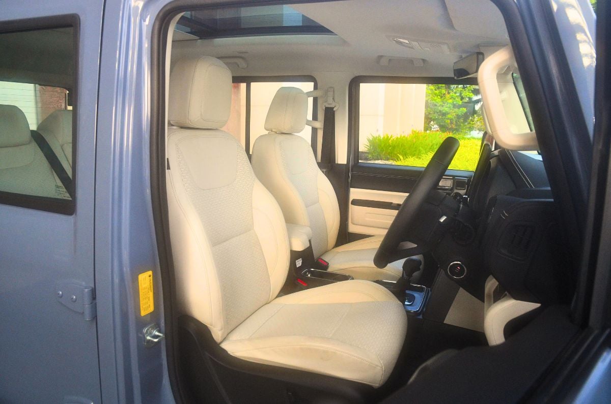 Mahindra Thar Roxx front seats 