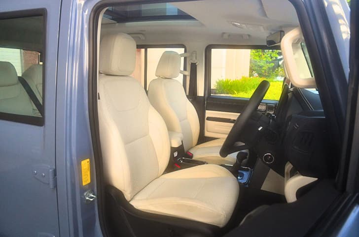 Mahindra Thar Roxx front seats 