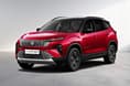 Nitro Crimson; variant: Fearless Ultra (petrol only). Tata Harrier Nitro Crimson